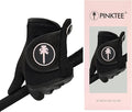 PINKTEE Women's RainGrip Golf Glove Left Hand All Weather Ladies Soft Golf Gloves with Marker for Hot Wet Weather