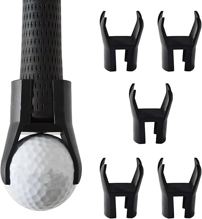 4-Claw Golf Ball Retriever Claw Put On Putter Grip Grabber Pick Up Back Saver Claw Put On Putter Grip,5 Pcs