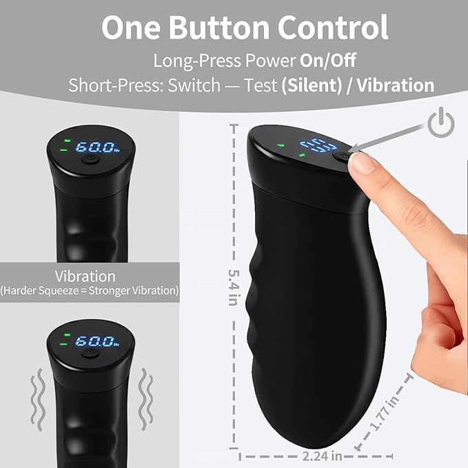 Digital Grip Strength Trainer, 0–440 lb Hand Gripper Strengthener with Real-Time Display (No Sound), 2 Modes: Test & Smart Vibration, Ergonomic Hand Grip & Forearm Strengthener, USB-C Rechargeable Hand Exerciser