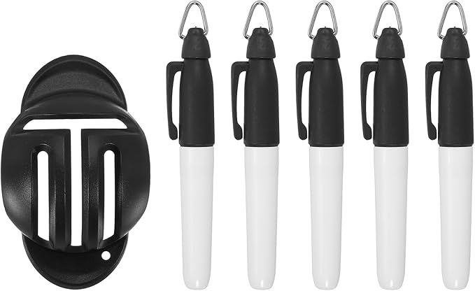 PATIKIL Golf Ball Line Marker Tool, Golf Ball Alignment Marking Tool Golf Ball Liner with Line Marker Stencil for Ball Markers