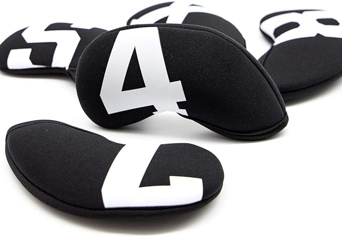 Golf Iron Covers with Colorful Number Neoprene Golf Iron Head Cover,Golf Club Head Covers for Iron Fit All Brands Golf Irons Headcovers 4/10pcs