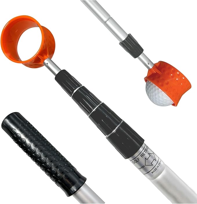 SPEENSUN Golf Ball Retriever Telescopic,Golf Ball Water Retriever,Max 15Ft Lightweight Aluminum Alloy Golf Ball Grabber,Not Easy to Break and No Corrosion Golf Ball Retriever for Water and Bushes