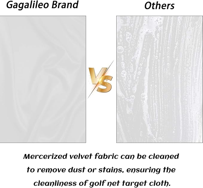 Gagalileo Golf Target Cloth: Protective Net Portable Easy Setup with Ropes Indoor Outdoor Practice All Golfers Training Accuracy for Backyard Garage