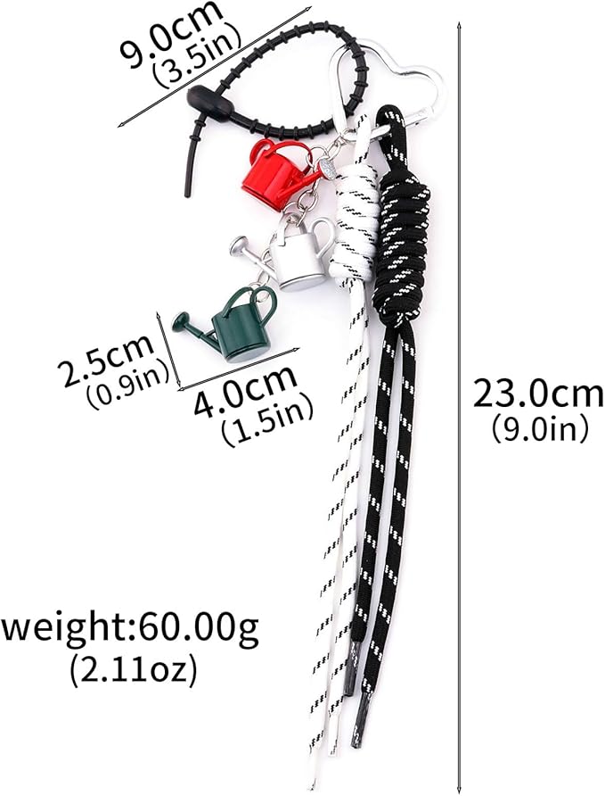 Tote Bag Purse Charms for Handbags - Cute Keychain, Y2K Rope Key Chain Accessories - Designer Jewelry Gift for Women
