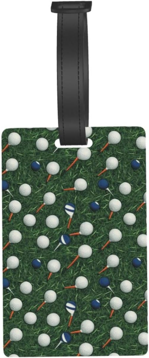 Golf Balls Tees Luggage Tag Suitcase Identify Labels Personalized Travel Bag Tag 2.5X4.1Inch
