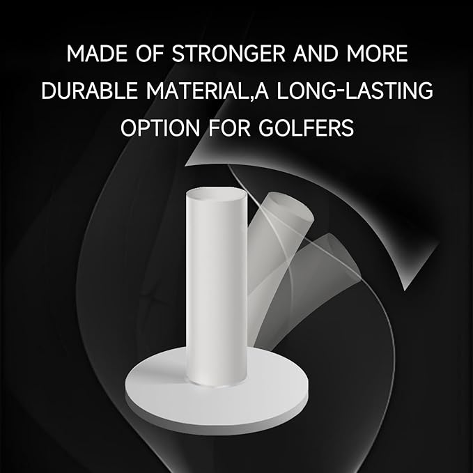 Rubber Golf Tees for Mats & Indoor Golf Simulators - 8 Pack Mixed Size for Driving Range & Indoor and Outdoor Golf Hitting Mats (US Sizes, 8 Sizes)