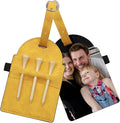 Personalized Golf Tee Bag Tags Custom Golf Tee Holders for Golf Bag，3 Wooden Tees Leather Gift for Golfer Men Women Dad Grandpa, or Uncle