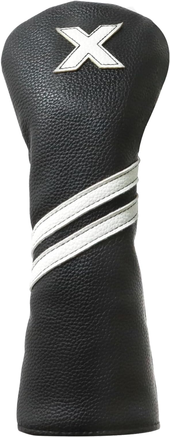 Golf Club Covers,4pcs or 1pc Golf Headcovers for Woods and Driver Fairway Hybrids Women Men - Premium PU Leather with Interchangeable Tags & Magnetic Blade and Mallet Putter Covers