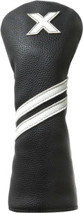 Golf Club Covers,4pcs or 1pc Golf Headcovers for Woods and Driver Fairway Hybrids Women Men - Premium PU Leather with Interchangeable Tags & Magnetic Blade and Mallet Putter Covers