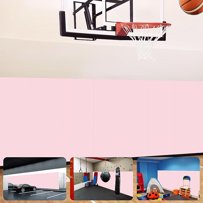 Gym Padding Wall Pads for Gym Wall Mats Basketball Wall Padding 2" Thick Foam Gym Wall Pad for Kids Wall Pad Protection, Waterproof Durable Wall Pads for Safety Colorful Wall Pad