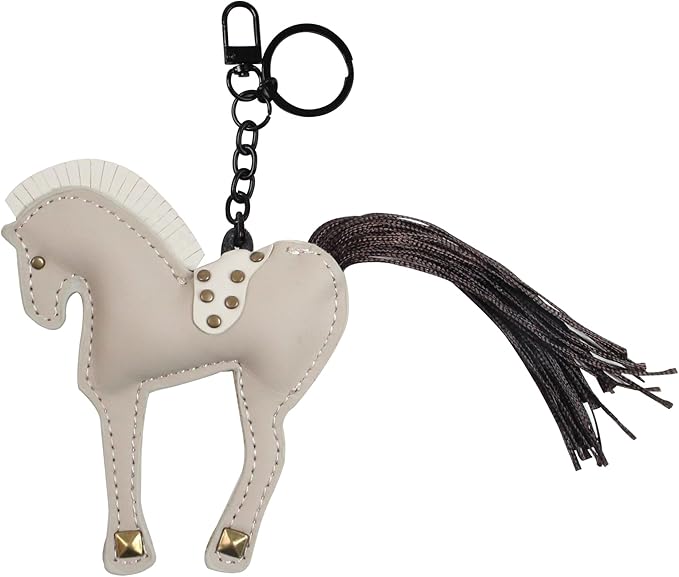 Horse Keychain, Hanging Charm Accessory for Purse, Bag and Backpacks Pony Key Chain for Women