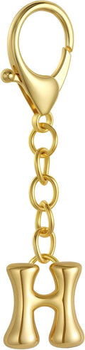 Bubble Gold Letter Bag Charms for Women, Cute Initial Keychain for Handbags, Purse Charms Birthday Christmas Gifts