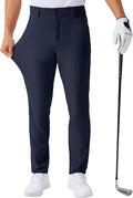 QPNGRP Men's Golf Pants 30"/32"/34" Inseam Lightweight Stretch Work Dress Pants