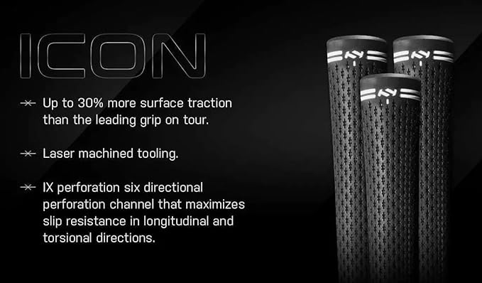 True Temper Icon Golf Club Grips .580" CORE - Bundle Sets - Choose Qty of Grips