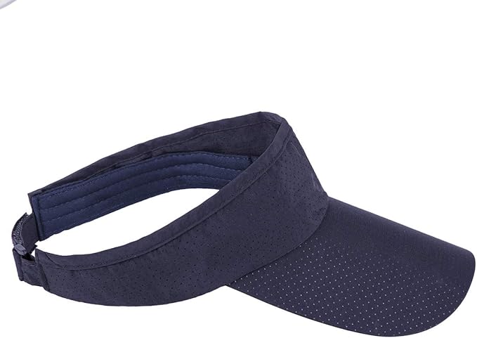 Sportmusies Sun Sport Visors Hat Fits Men Women, Running Golf Beach Cap Extra Long Brim Quick Dry Summer