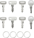 Hather Universal Golf Cart Key Set – 8 Replacement Keys for EZGO, Club Car, Yamaha+ 4 Key Rings – Compatible with OEM# 1012505, 17063-G1, JU2-H2511-00, JU6-H2511-10