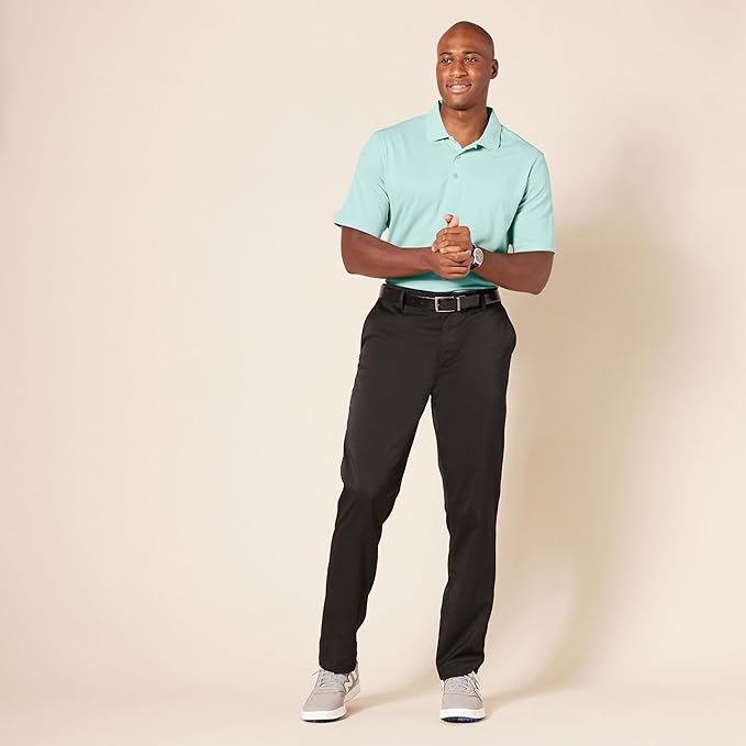 Amazon Essentials Mens Golf Polo Shirt, Moisture-Wicking Quick Dry, Short Sleeve