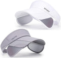 Sun Visor Hat for Women and Men - Retractable Brim Sport Hat, Summer Golf Tennis Running Beach Hat with Ponytail Hole