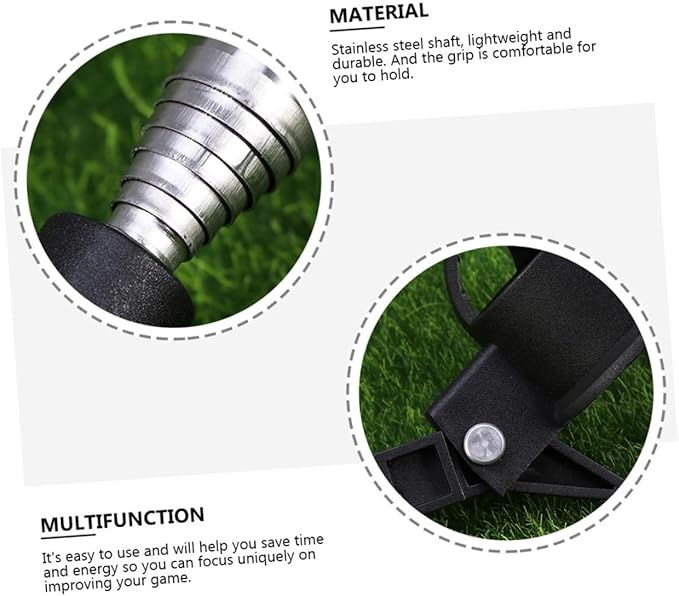 Stainless Steel Golf Ball Retriever with Retractable Telescopic Shaft and Sturdy Scoop Head Automatic Locking Pickup Tool for Ponds and Boundary Fences Easy to Use for Random Color