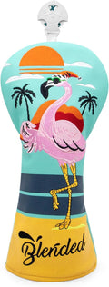Golf Club Covers Flamingos Driver Cover Fariway Wood Headcover Hybrid Head Cover Leather Golf Headcover Fit All Brand