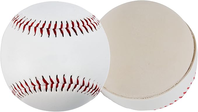 GKK Baseball 12 Pack Balls Training Baseballs 9 inch TeeBall Safety Baseballs for Youth/Adult Baseball Soft Toss, Batting, Fielding, Hitting, Pitching, Practice(One Dozen)
