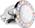 Golf Ball Marker Hat Clip with Ceramic Crystal Ball Marker (20mm Small Size) Gifts Accessories for Golfers