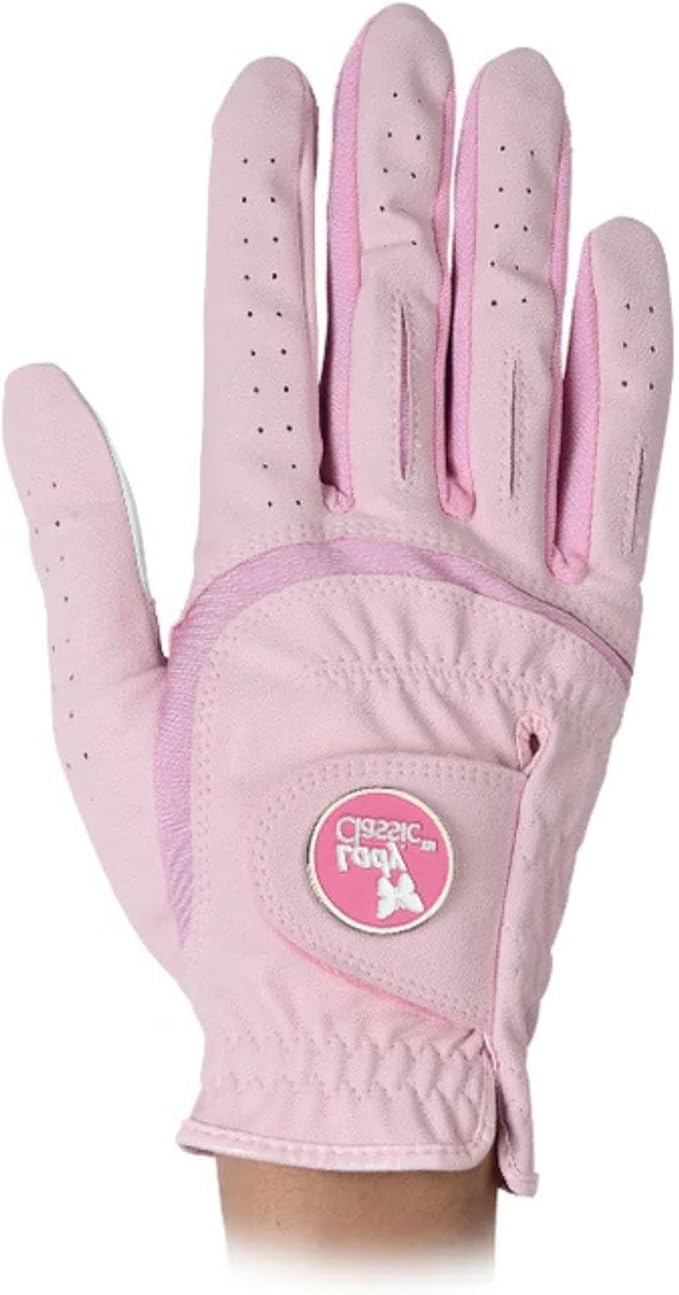 Women’s Form Fit Golf Glove – Lightweight, Flexible & Stylish with Leather Palm Patch – Soft Flex Comfort – Right or Left Hand