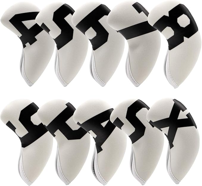 Golf Iron Covers with Colorful Number Neoprene Golf Iron Head Cover,Golf Club Head Covers for Iron Fit All Brands Golf Irons Headcovers 4/10pcs
