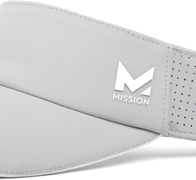 MISSION Structured Cooling Visor - Unisex One Size Cap for Tennis, Golf & Running - Lightweight & Durable
