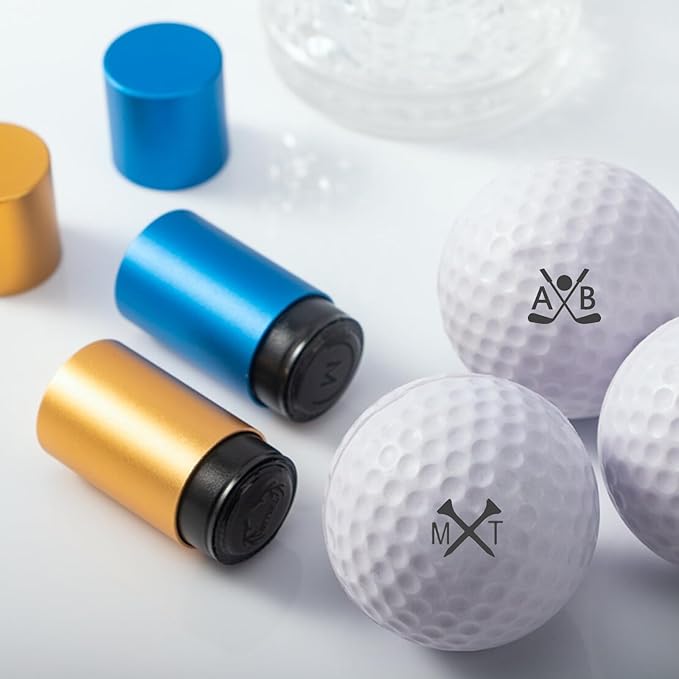 xrlsg Custom Golf Ball Stamp Personalized Self-Ink Golf Ball Stamper Monogram Ball Marker Gifts for Golfers Dad Husband Boyfriend