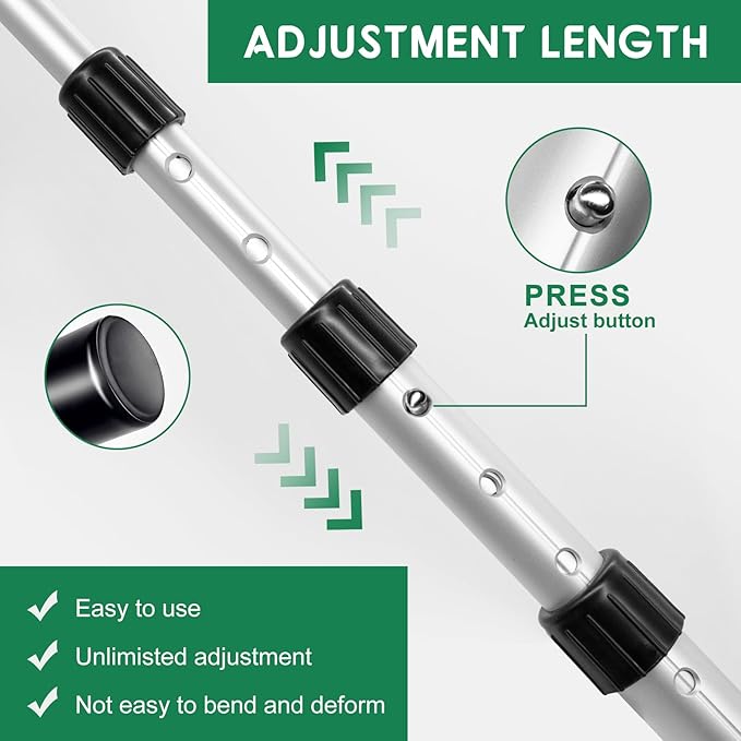 montela golf Travel Bag Support Pole, Golf Support System Adjustable Travel Golf Bag Support Rod Still Arm Golf Glub Protector for Travel Bag Golf Club Bag Accessories