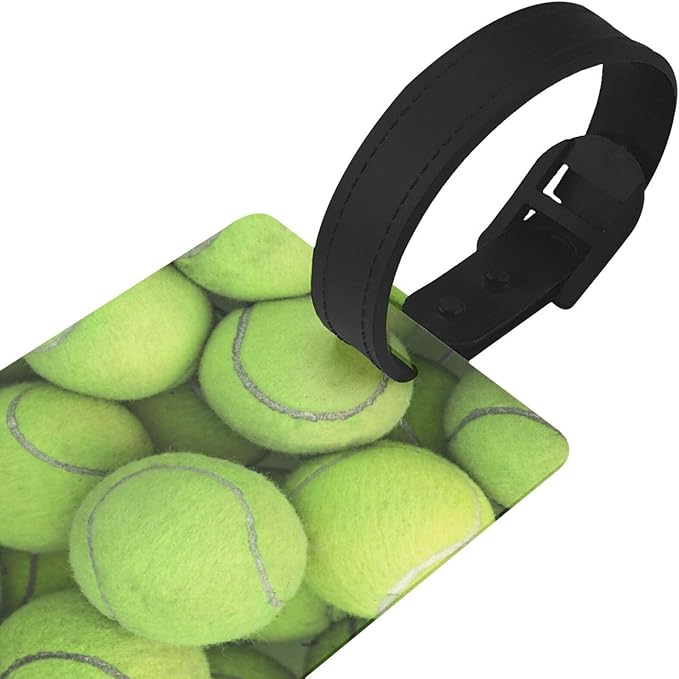 Tennis Ball Luggage Tag Suitcase Identify Labels Personalized Travel Bag Tag 2.5X4.1Inch