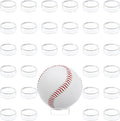 Wyn-MART 30 Pcs Ring Golf Ball Display Case 1.22 Inches Clear Baseball Holder Golf Ball Holder Small Baseball Acrylic Stands Round Ring Stand Acrylic Display Stands for Small Balls, Egg, Spheres