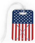 ChalkTalkSPORTS Golf Luggage & Bag Tag | USA Golfer | Custom Info on Back | Medium