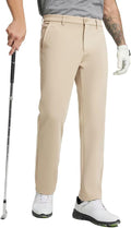 M MAELREG Golf Fleece Lined Pants Men Softshell Water-Resistant Workout Casual Outdoor Hiking Insulated Winter Pants for Men