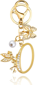 Initial Keychain Bag Charm Women Purse Charms for Handbags Accessories Charm for Wallet Butterfly Pendant for Girls