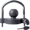 METOWARE Trailer Coupler Lock Universal Adjustable Heavy-Duty Steel Trailer Hitch Lock, Anti Theft Trailer Ball Lock Towing Lock for Towing Caravan Trailer Security Fits 1-7/8",2”, 2-5/16" Coupler