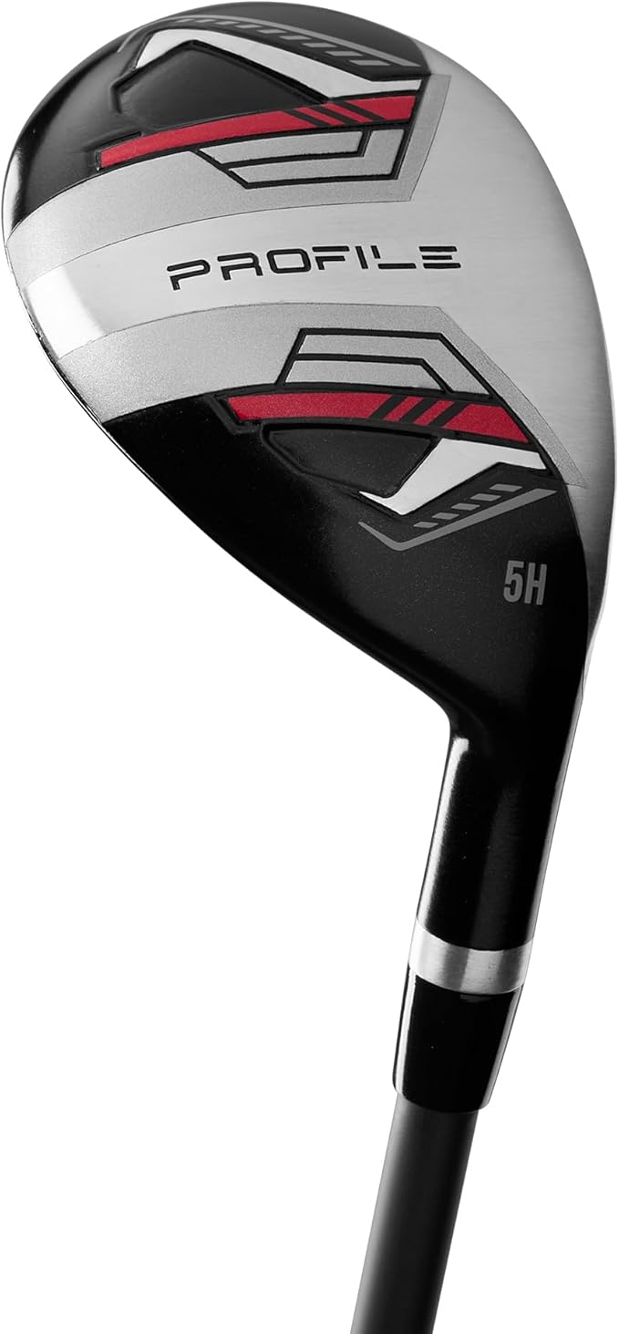 Wilson Men's Profile Complete Golf Set with Stand Bag - Right Hand, Tall, Regular, Red/Black/Silver