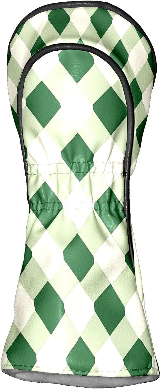 Golf Club Covers Cats Black Driver Headcover, Leather Golf Club Head Covers for Driver Fairway Woods Waterproof Golf Headcovers with Anti-Scratch Lining for Men Women