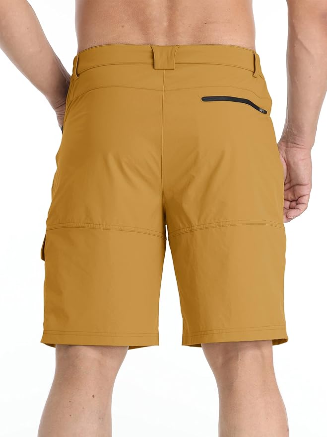 TACVASEN Men's Summer Outdoor Shorts Quick Dry Cargo Casual Work Hiking Shorts (NO Belt)