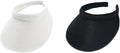 Cloth Covered Slip-On Visor for Women, Adjustable Cap Sports Sun Visors for Men