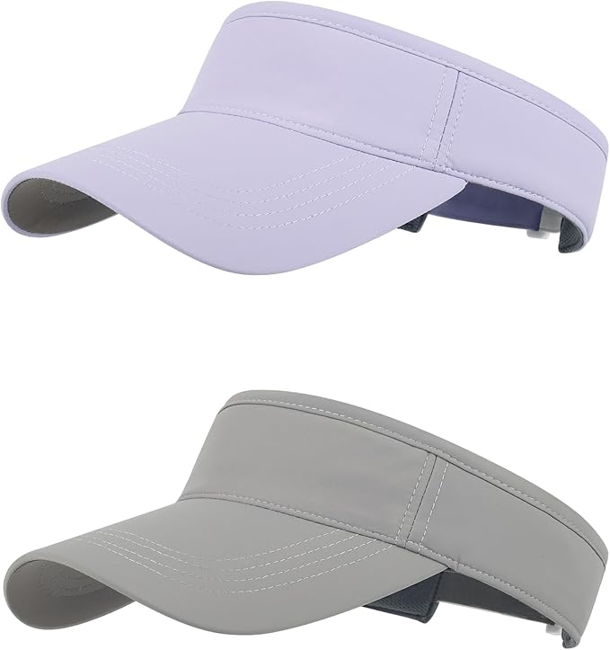 Sun Visor Hat Breathable Visors Sport Golf Visor Adjustable Velcro Sun Cap UV Performance Hats for Women Men