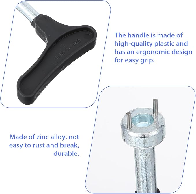 Professional Golf Spike Removal Tool, 1Pcs Golf Shoes Replacement Spikes Tools Steel Alloy Golfs Shoe Spike Removal Tool Universal Spikes Shoes Replacement Tools