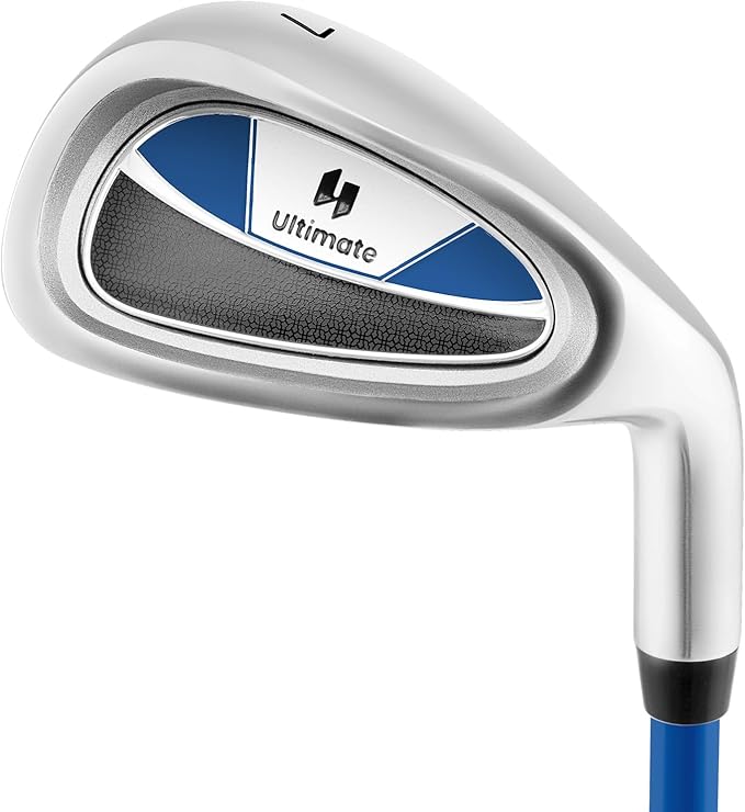 Tangkula Junior #7 Iron for Kids, Individual Gold Club for Boys and Girls with Fiberglass Shaft and Head Cover, Junior Practice Golf Club, Right Hand, 33 Inch, Ages 11-14