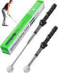 Retractable Golf Swing Training Aid, Golf Grip Trainer for Strength & Tempo Training for Chipping Hitting, Warm Up Golf Training Equipment & Golf Accessories