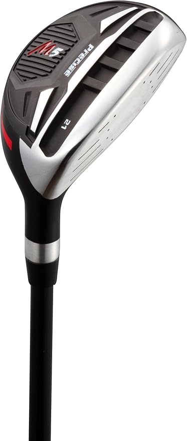 Left Handed M5 Golf Club Set for Tall Men, Black/Red