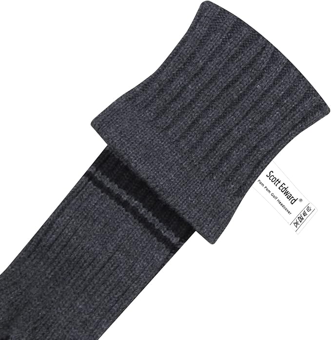 Scott Edward Knit Wood Golf Club Head Covers 4 Pieces Knitted Item Fit Over Well Driver Wood(460cc) Fairway Wood and Hybrid(UT)