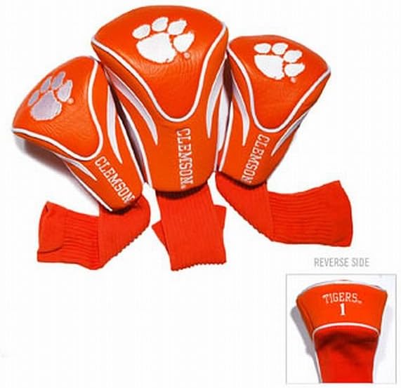 Team Golf NCAA Numbered 1, 3, & X, Fits Oversized Drivers, Utility, Rescue & Fairway Clubs, Velour Lined for Extra Club Protection