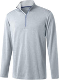 M MAELREG Quarter Zip Golf Pullover Men Dry Fit Long Sleeve Performance Wicking Mock Neck 1/4 Zip Pullover Mens Sweatshirt
