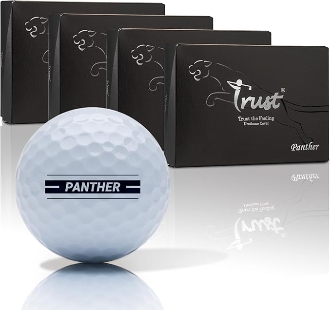 Trust Panther,Extra Thin Urethane Cover with Max COR Big Core,Soft & Elasticity Feel, Green Side Control with Distance